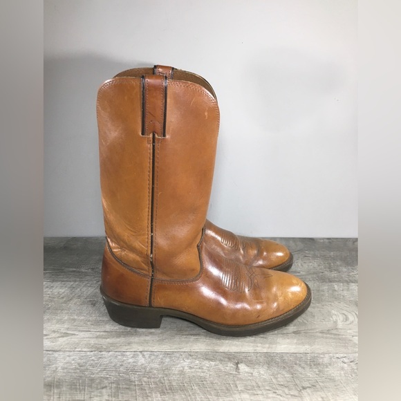 Smoky Men's Denver 12 Brown Leather Western Boot - Cowboy Boots With Western Toe & Heel, Size 11.5